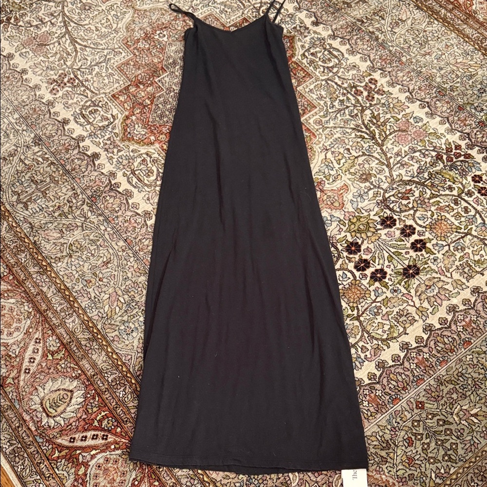 Black t shirt dress spaghetti straps small